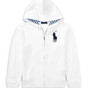 Ralph Lauren Childrenswear Cotton-Blend-Fleece Hoodie Size S(8)